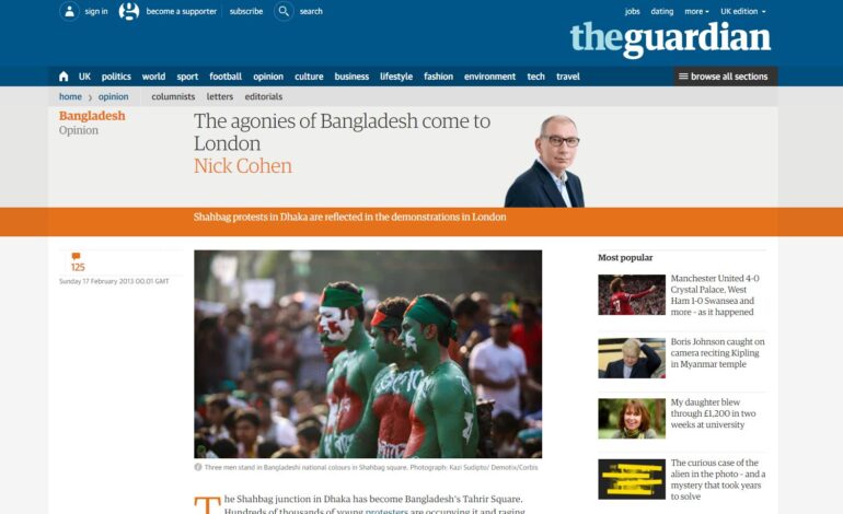 The agonies of Bangladesh come to London by Nick Cohen