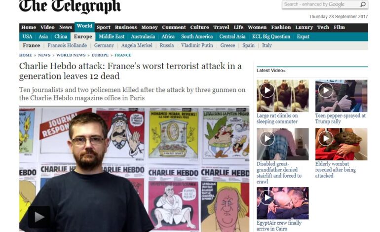 Charlie Hebdo attack: France’s worst terrorist attack in a generation leaves 12 dead (Telegraph)